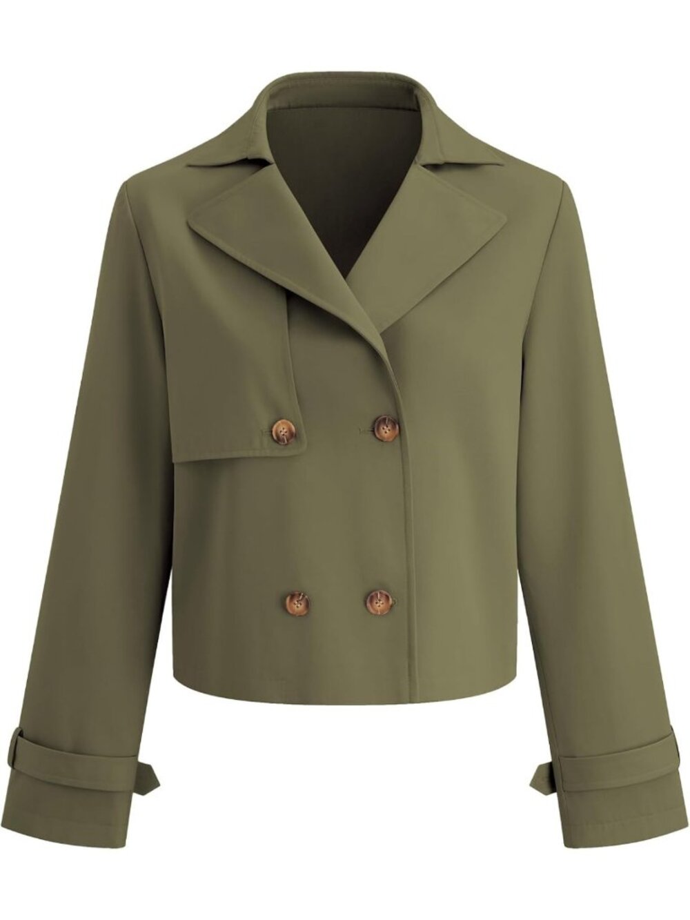 Chic Cropped Trench Coat for Women | Stylish Short Jacket for All Seasons